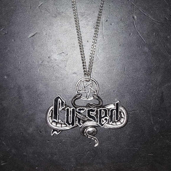 Killstar Cursed Serpent Pentagram Necklace - 16" - Picture 6 of 6